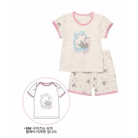 韓國有機棉短袖居家服 (Black Swan)